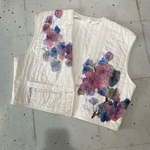 Vintage 90s Handpainted Vest